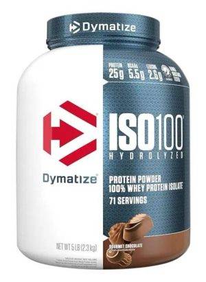DYMATIZE ISO100 HYDROLYZED WHEY ISOLATE PROTEIN POWDER, GOURMET CHOCOLATE