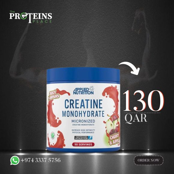 Applied Nutrition Creatine Monohydrate Micronized, Unflavored, 250 Gm, Increases Performance